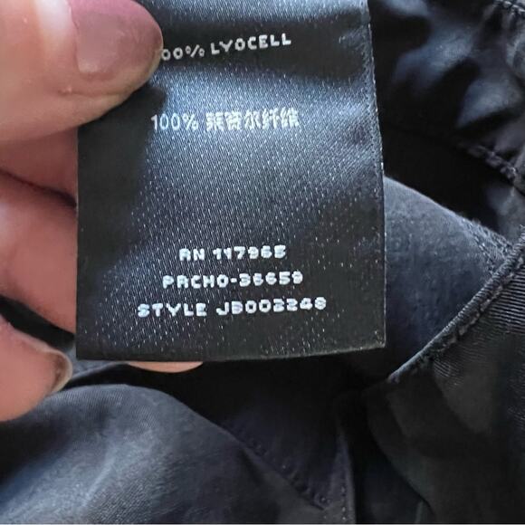 J Brand Noelle Carpenter High Rise Trouser Pants in Washed Black - Picture 7 of 8